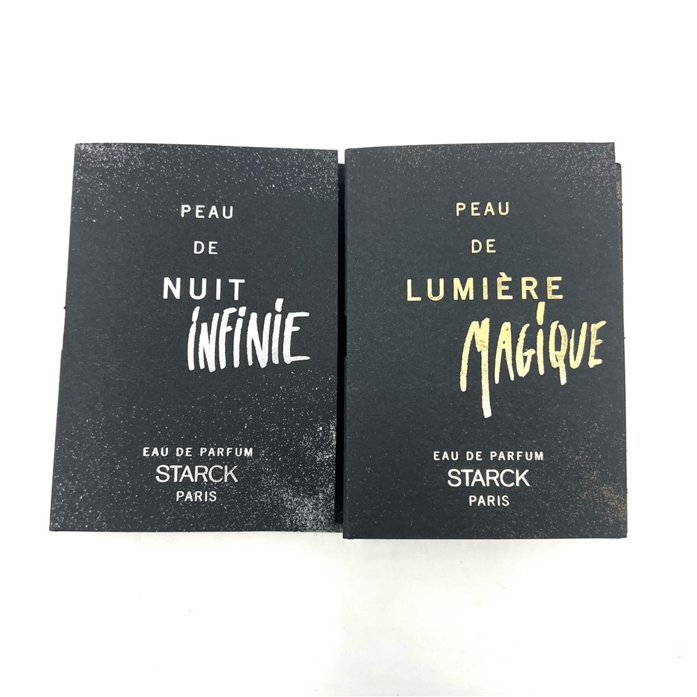 Lot Of 2 Starck Infinie & Magique Eau De Parfume Spray Bottle Samples 0.05 Fl Oz